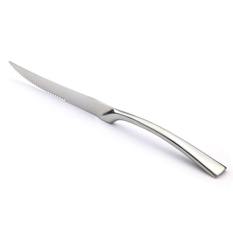 JANKNG 20-Piece 18/10 Stainless Steel Serrated Steak Knife Flatware Set, Service for 4 - Image 4